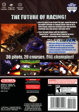 F-Zero GX box cover back